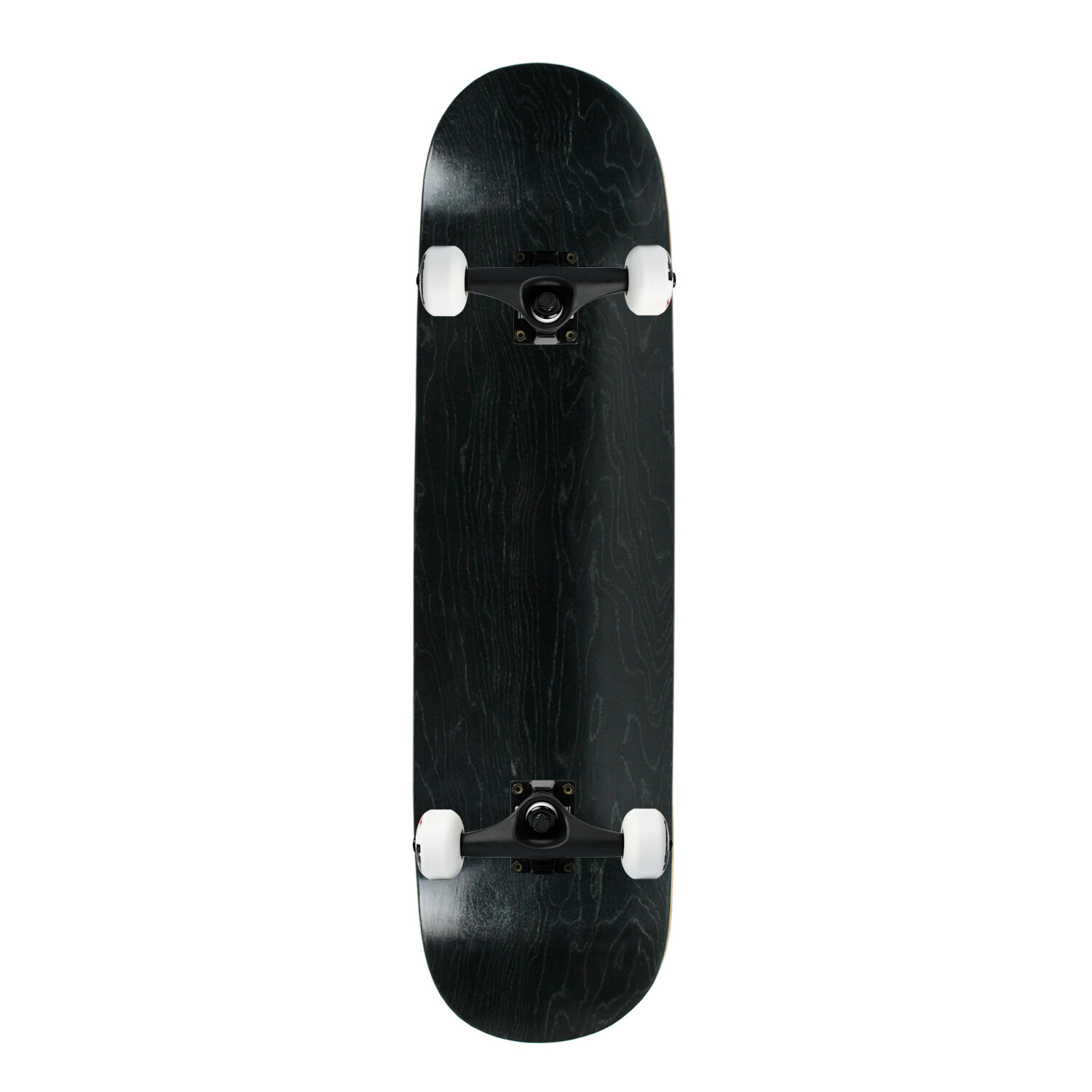 Moose Complete Skateboard Stained Black 8.5&Prime; Black/White Assembled