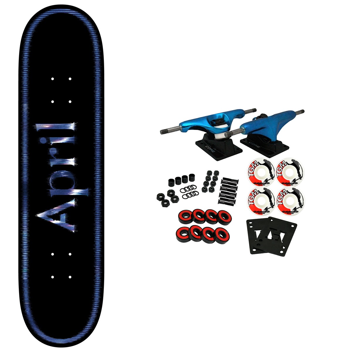April Skateboard Complete Twin Og Logo Fractured 8.5&Prime; x 32.25&Prime;