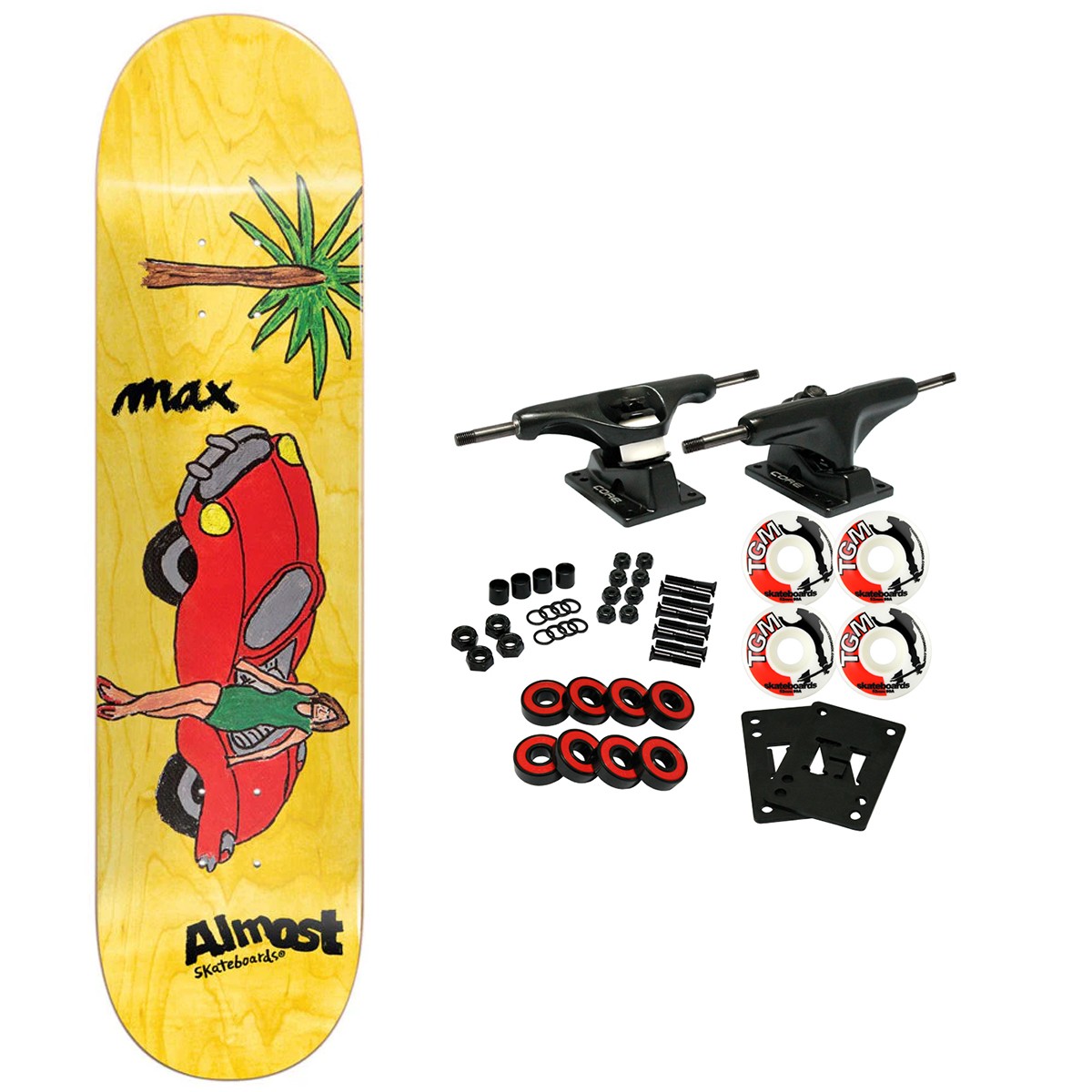 Almost Skateboard Complete Max Cars Impact Light 8.25&Prime; x 31.7&Prime;