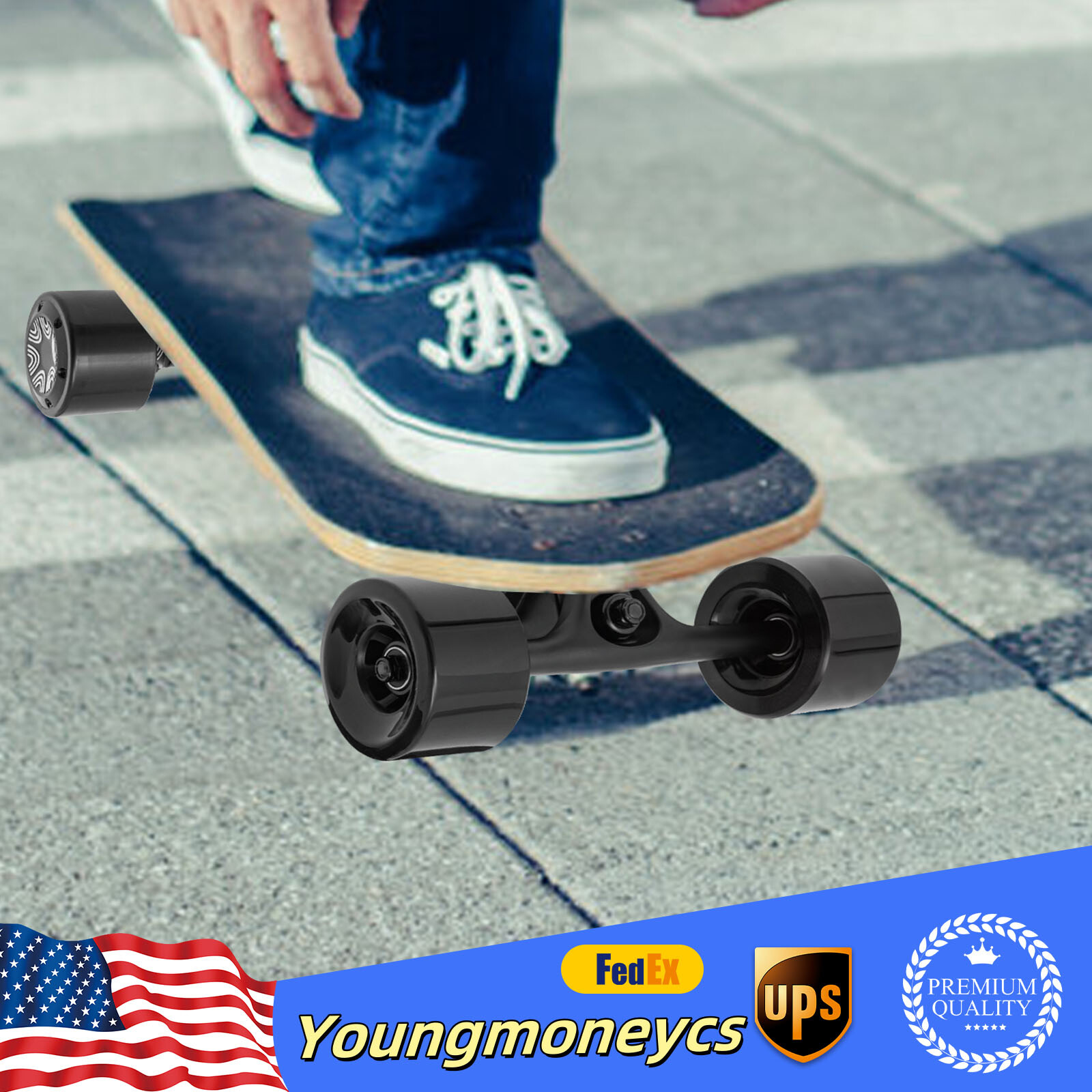 250W Brushless Single Motor For Adults Teenagers Electric Skateboard Longboard