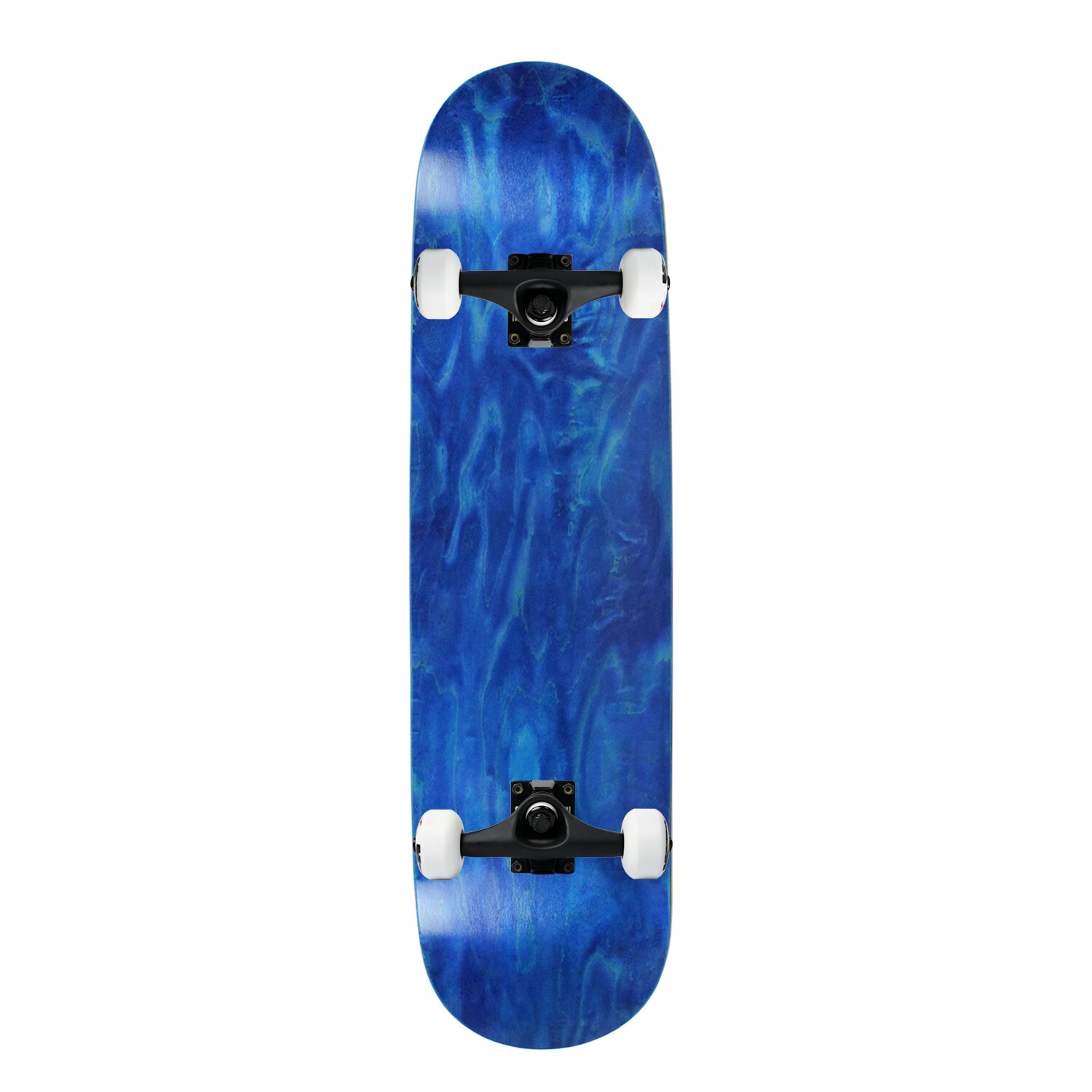 Moose Complete Skateboard Stained Blue 7.75&Prime; Black/White Assembled