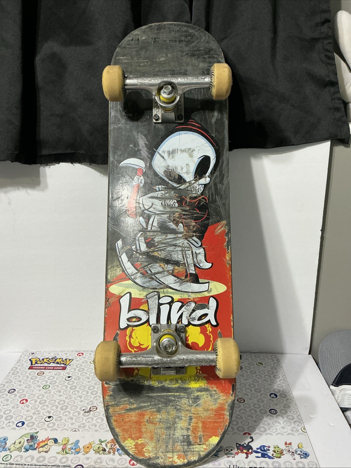 Blind OG Reaper Skateboard Deck – Trucks – Wheels – Used – FastShip!