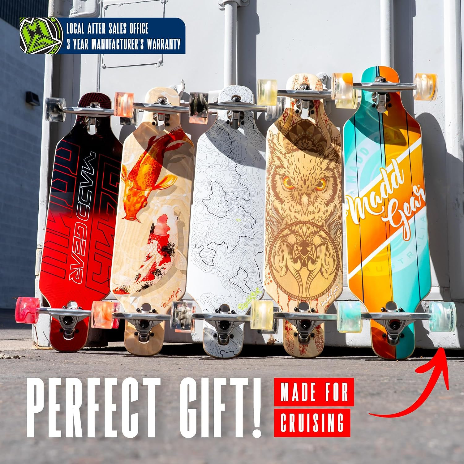 Cruiser Skateboard for Adults & Teens – Lightweight 31&Prime; Maple Deck – Smooth 70Mm