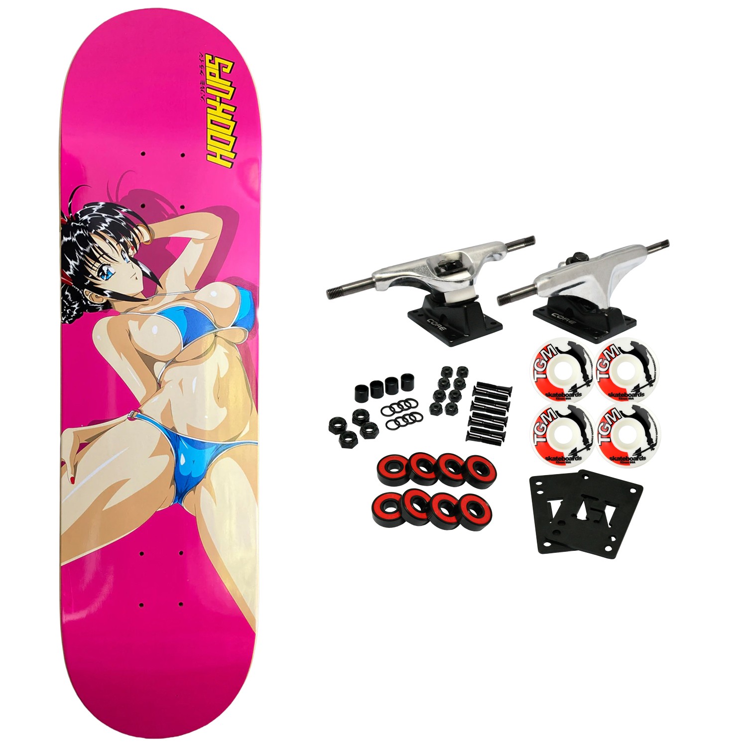 Hook Ups Skateboard Complete Workout Girl 8.5&Prime; x 32.25&Prime;