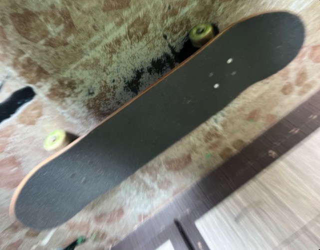 Almost Complete Skateboard Logo Deck Burgundy Red White Wood