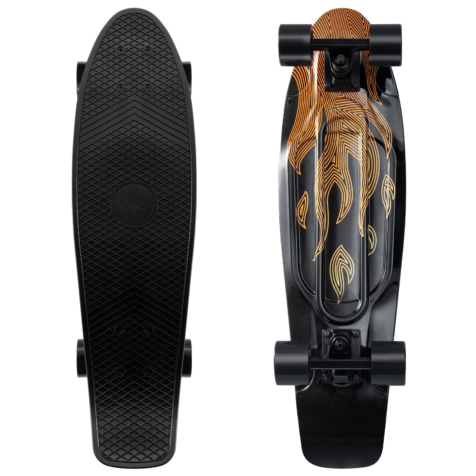 Skateboard 22/27 Inch Classic Cruiser for Beginners & Advanced, Kids & Adults
