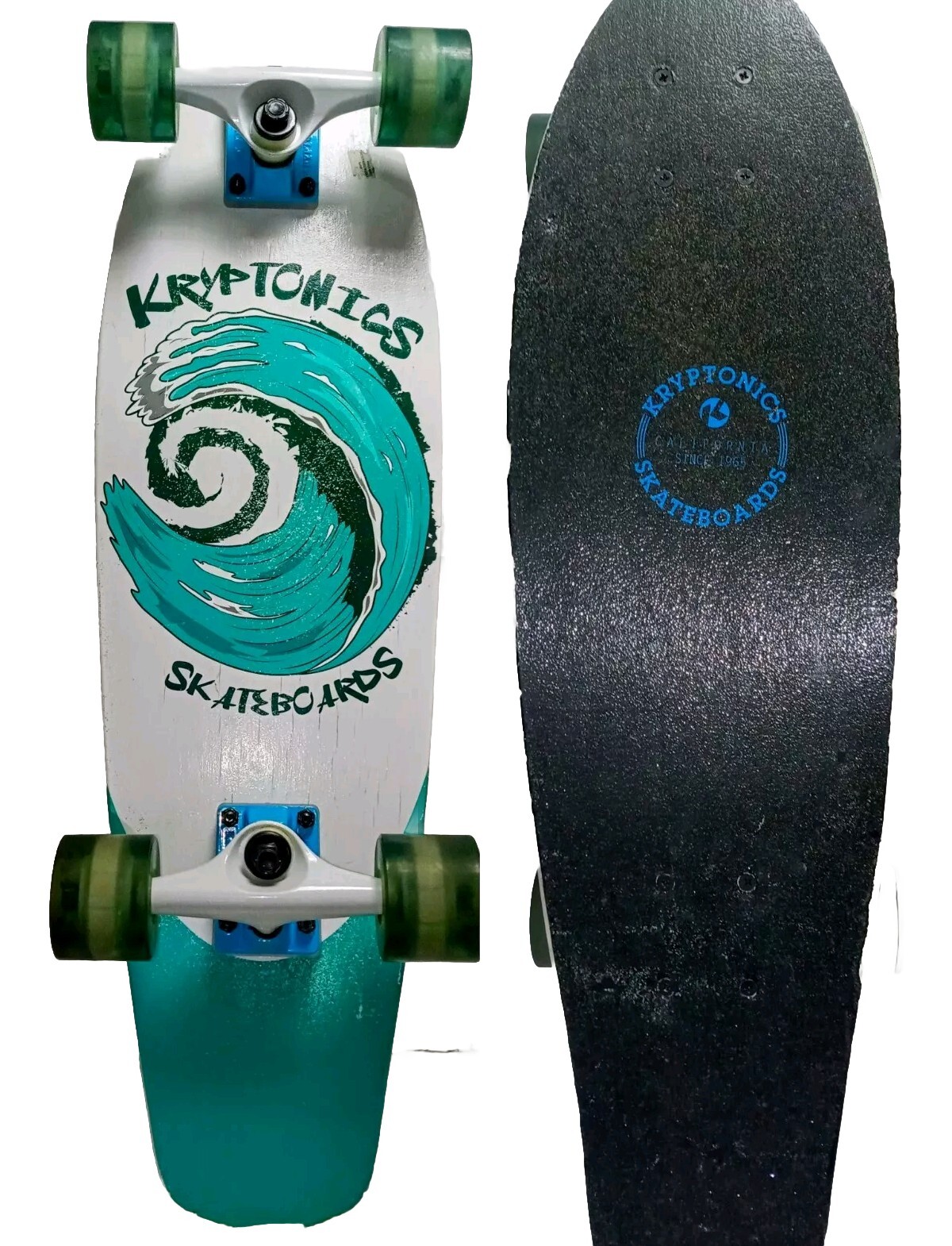 Kryptonics 28 In. Complete Cruiser Skateboard (28 In. x 8 In.) ~ Wave of Life