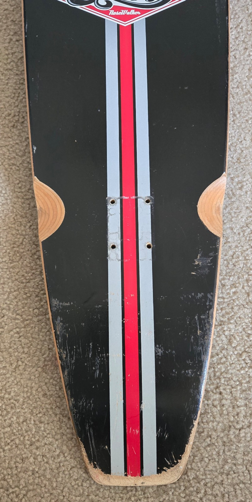 Vintage Sector 9 Luke Nosewalker 55&Prime; Longboard – Double Kicktail Version