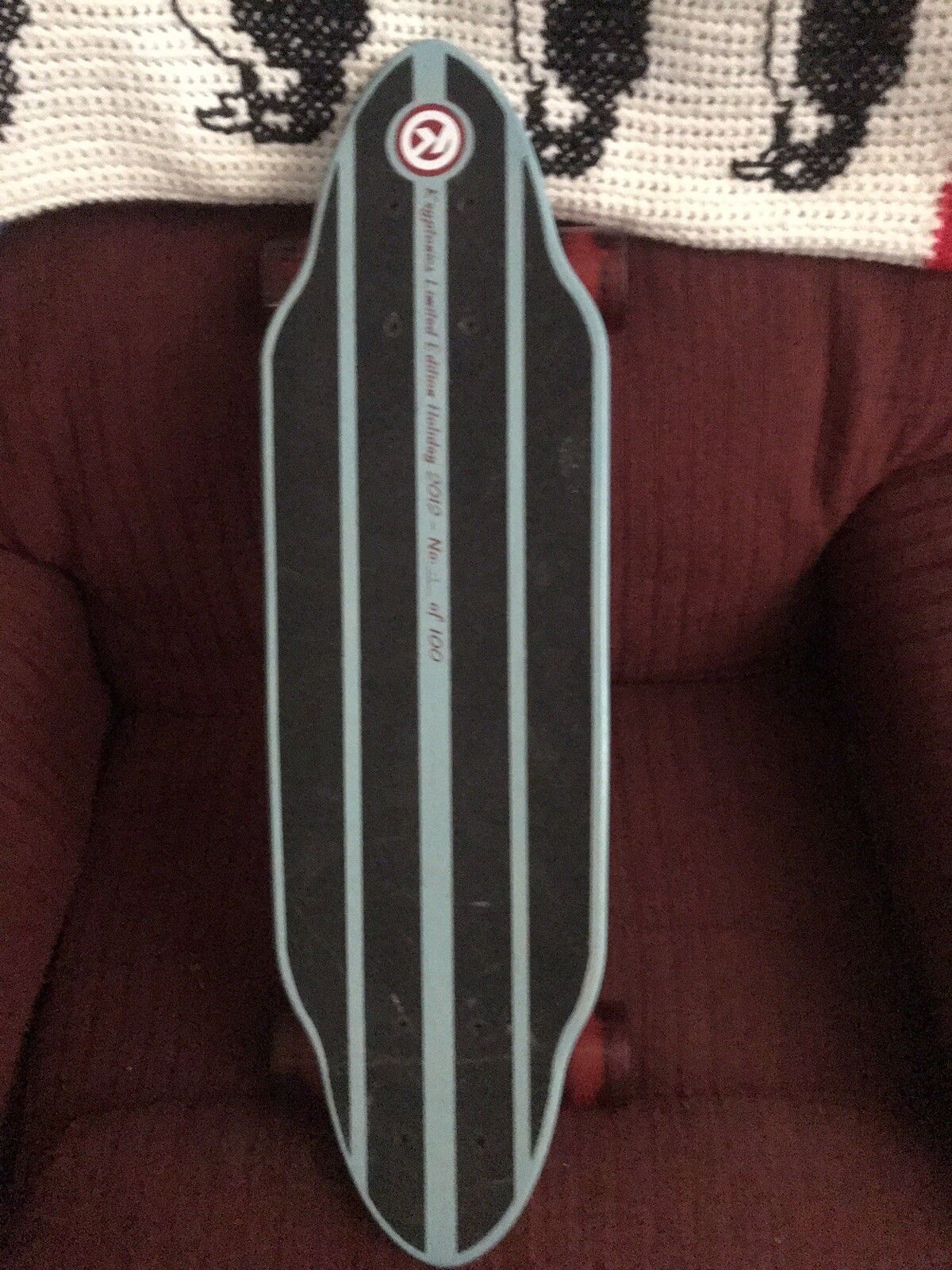 Rare Numbered Kryptonics USA Limited Ed. Holiday 26&Prime; Skateboard Bravo Sports