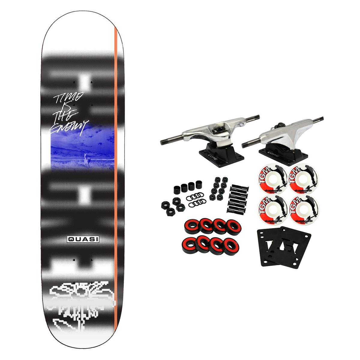Quasi Skateboard Complete Gilbert Crockett Time Is 8.5&Prime; x 32.25&Prime;
